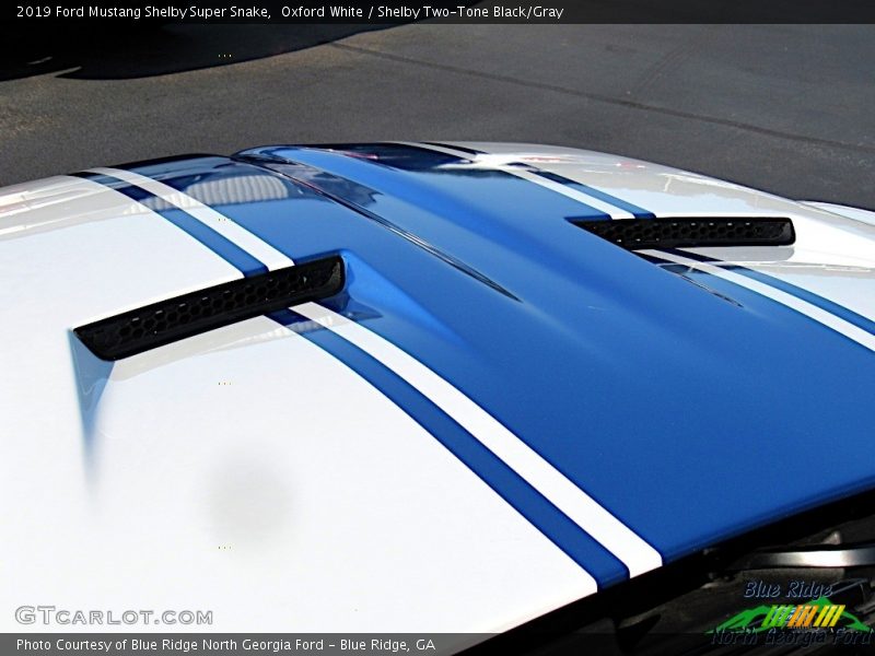 Oxford White / Shelby Two-Tone Black/Gray 2019 Ford Mustang Shelby Super Snake