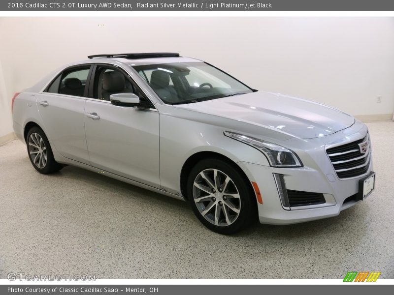 Radiant Silver Metallic / Light Platinum/Jet Black 2016 Cadillac CTS 2.0T Luxury AWD Sedan