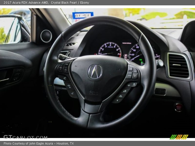 Crystal Black Pearl / Ebony 2017 Acura RDX Advance AWD