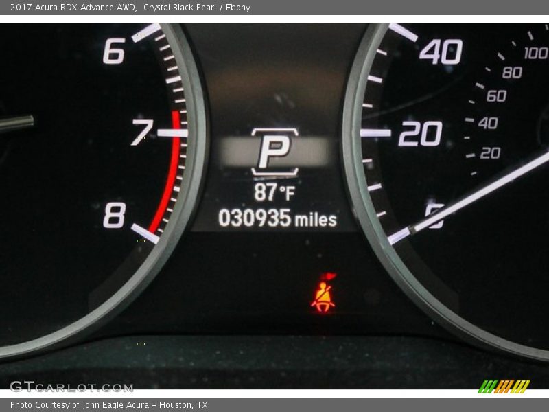 Crystal Black Pearl / Ebony 2017 Acura RDX Advance AWD