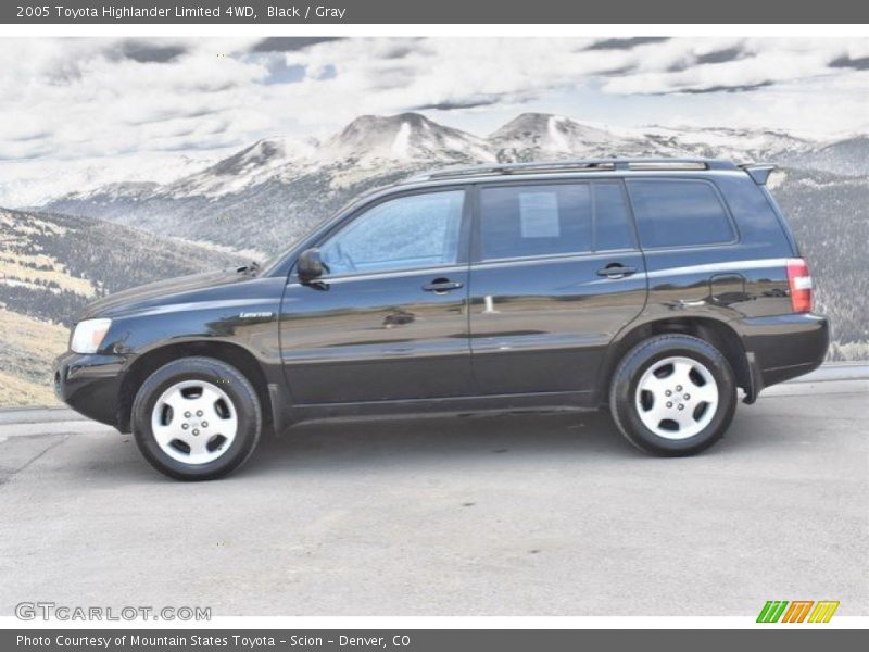 Black / Gray 2005 Toyota Highlander Limited 4WD