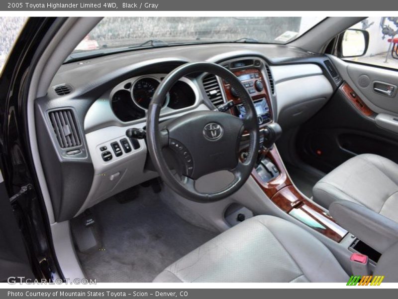 Black / Gray 2005 Toyota Highlander Limited 4WD