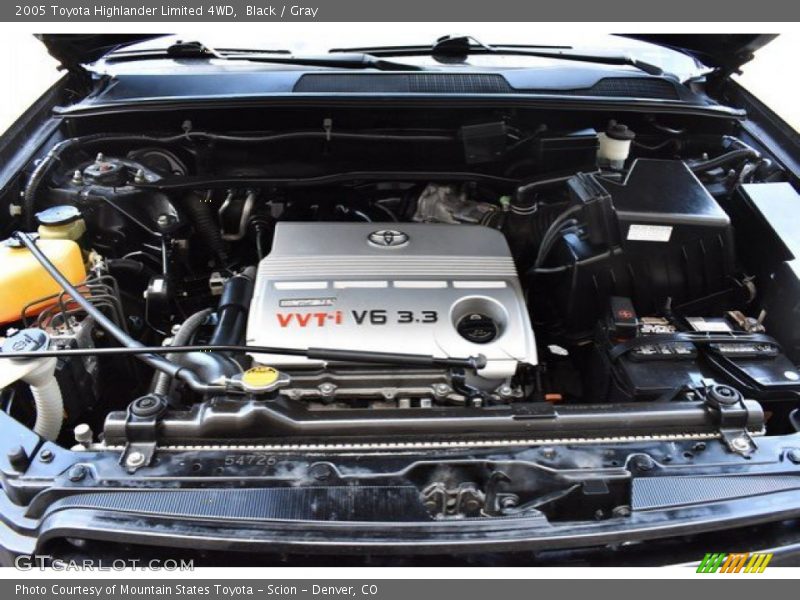 Black / Gray 2005 Toyota Highlander Limited 4WD