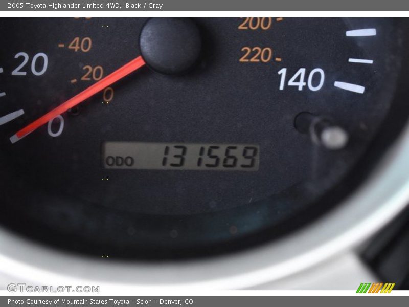 Black / Gray 2005 Toyota Highlander Limited 4WD