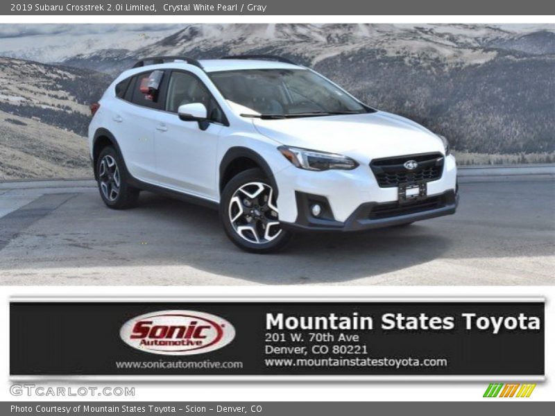 Crystal White Pearl / Gray 2019 Subaru Crosstrek 2.0i Limited