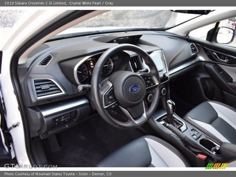 Crystal White Pearl / Gray 2019 Subaru Crosstrek 2.0i Limited