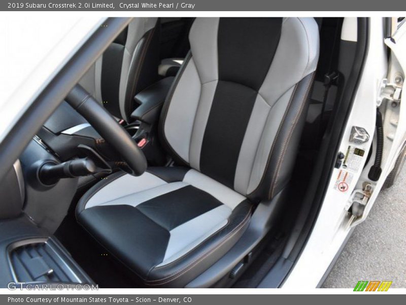 Crystal White Pearl / Gray 2019 Subaru Crosstrek 2.0i Limited