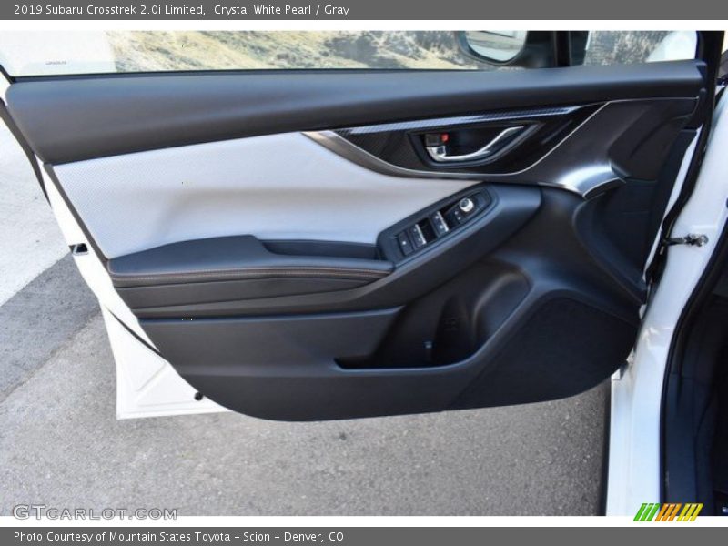 Crystal White Pearl / Gray 2019 Subaru Crosstrek 2.0i Limited