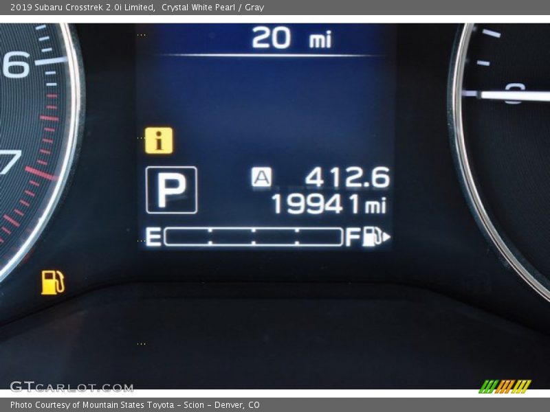 Crystal White Pearl / Gray 2019 Subaru Crosstrek 2.0i Limited
