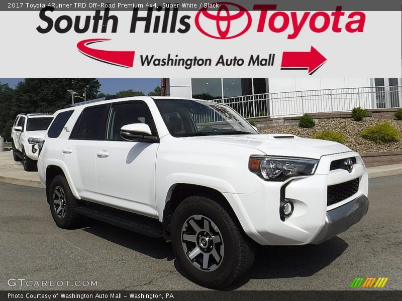 Super White / Black 2017 Toyota 4Runner TRD Off-Road Premium 4x4