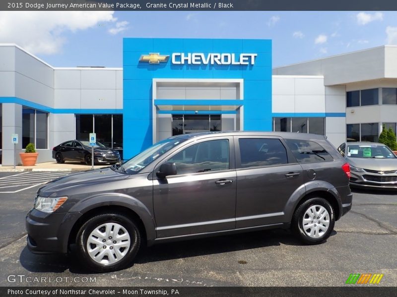 Granite Crystal Metallic / Black 2015 Dodge Journey American Value Package