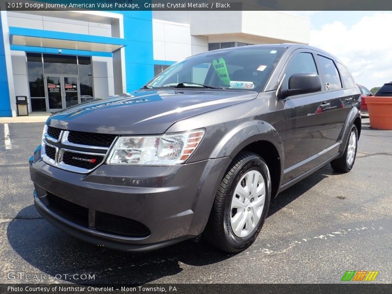 Granite Crystal Metallic / Black 2015 Dodge Journey American Value Package
