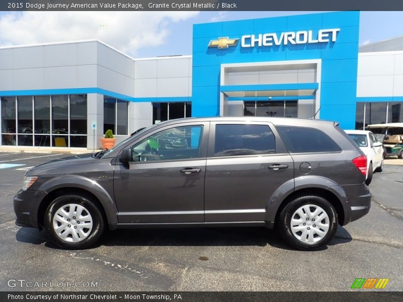 Granite Crystal Metallic / Black 2015 Dodge Journey American Value Package