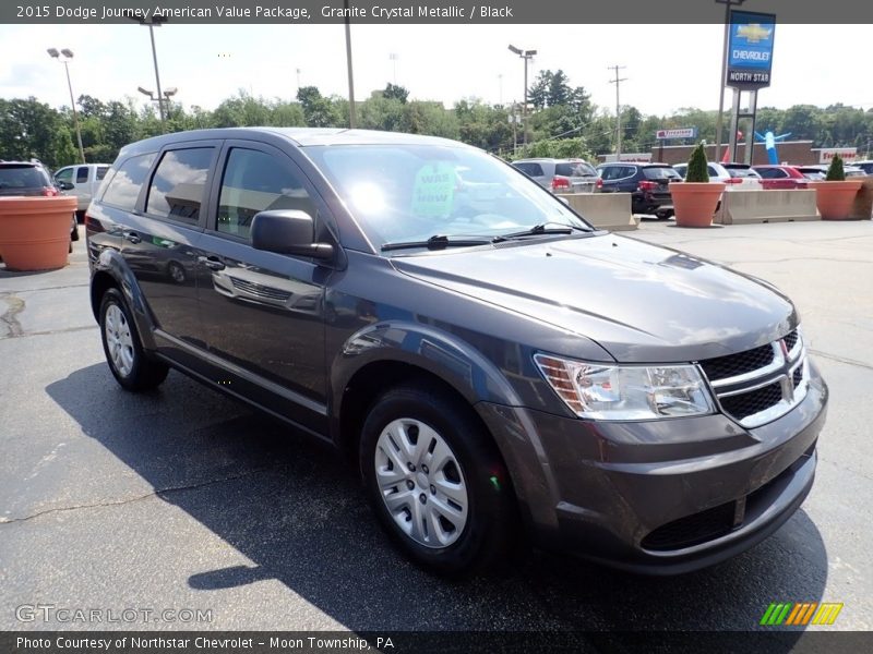 Granite Crystal Metallic / Black 2015 Dodge Journey American Value Package