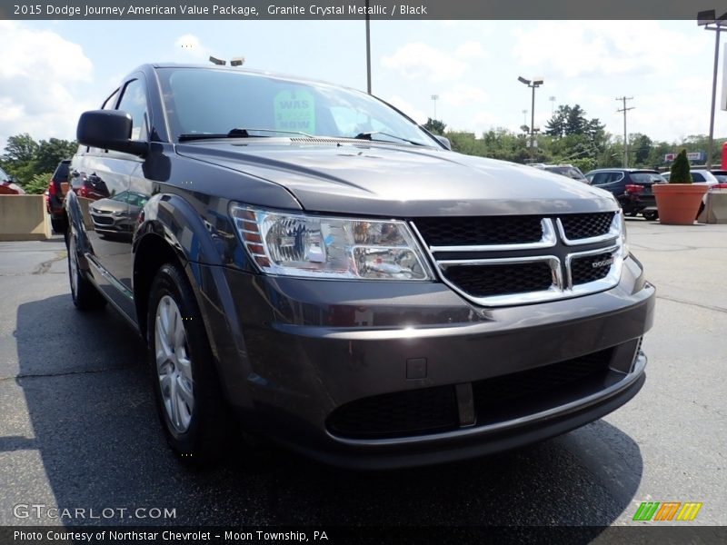 Granite Crystal Metallic / Black 2015 Dodge Journey American Value Package