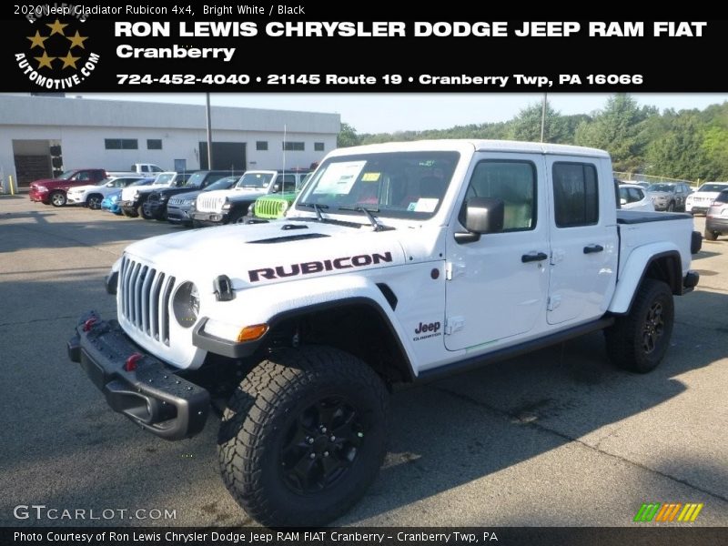 Bright White / Black 2020 Jeep Gladiator Rubicon 4x4