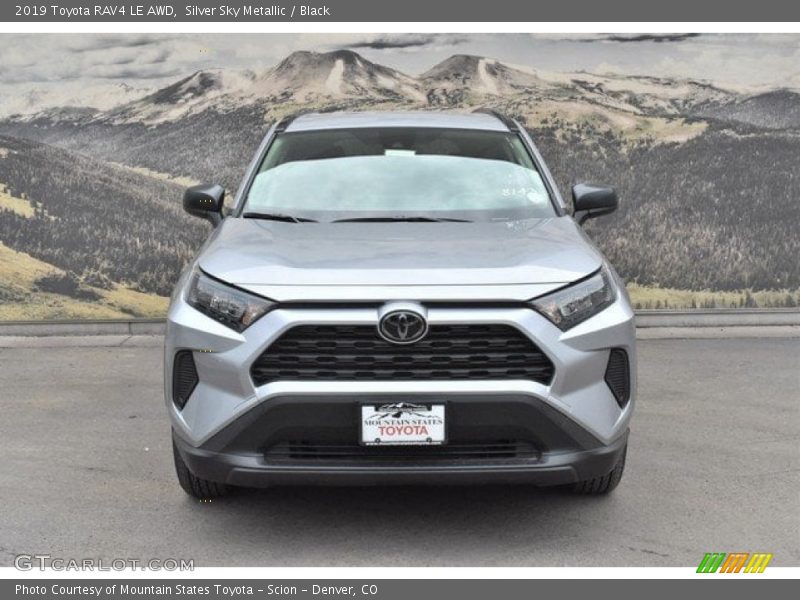 Silver Sky Metallic / Black 2019 Toyota RAV4 LE AWD