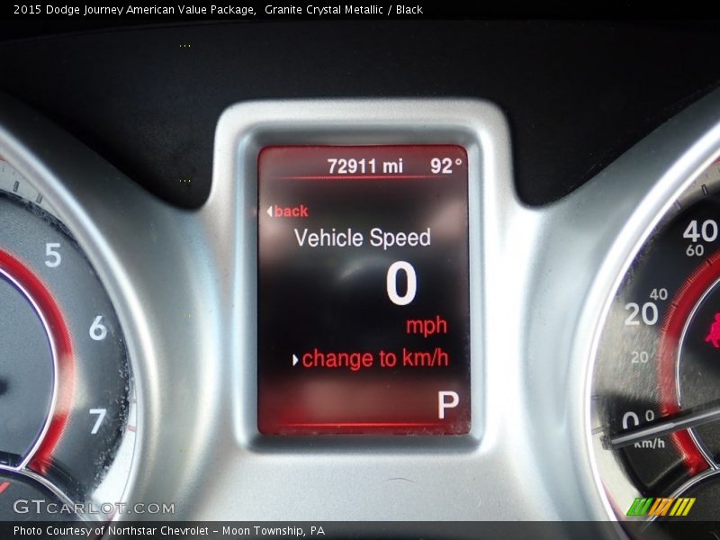 Granite Crystal Metallic / Black 2015 Dodge Journey American Value Package