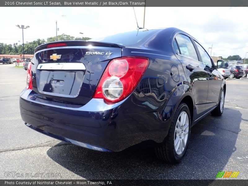 Blue Velvet Metallic / Jet Black/Dark Titanium 2016 Chevrolet Sonic LT Sedan