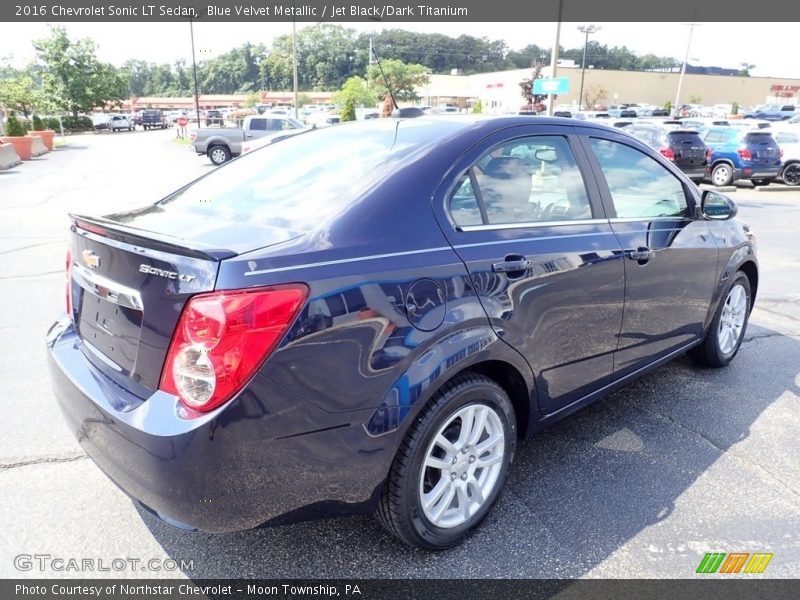 Blue Velvet Metallic / Jet Black/Dark Titanium 2016 Chevrolet Sonic LT Sedan