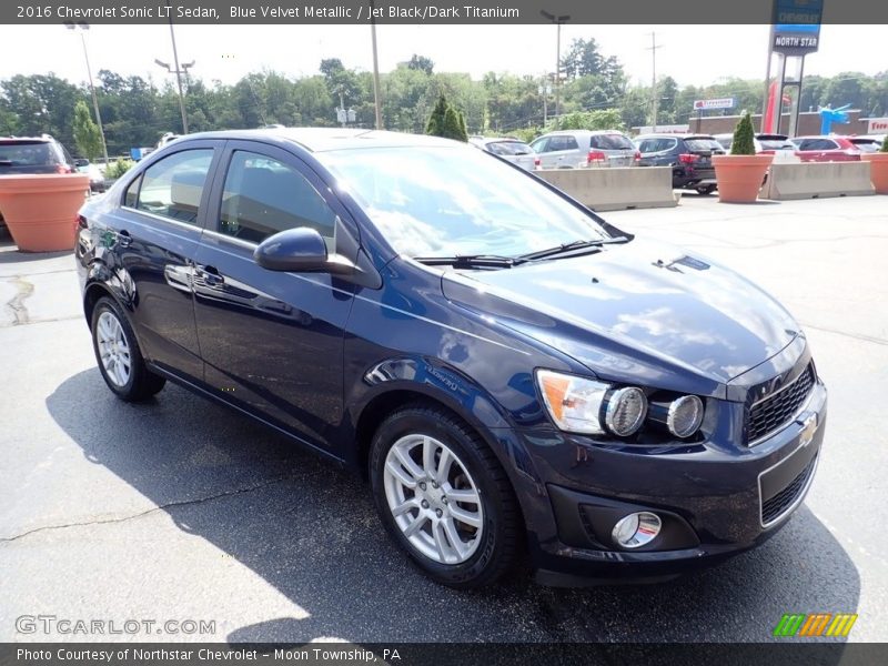Blue Velvet Metallic / Jet Black/Dark Titanium 2016 Chevrolet Sonic LT Sedan