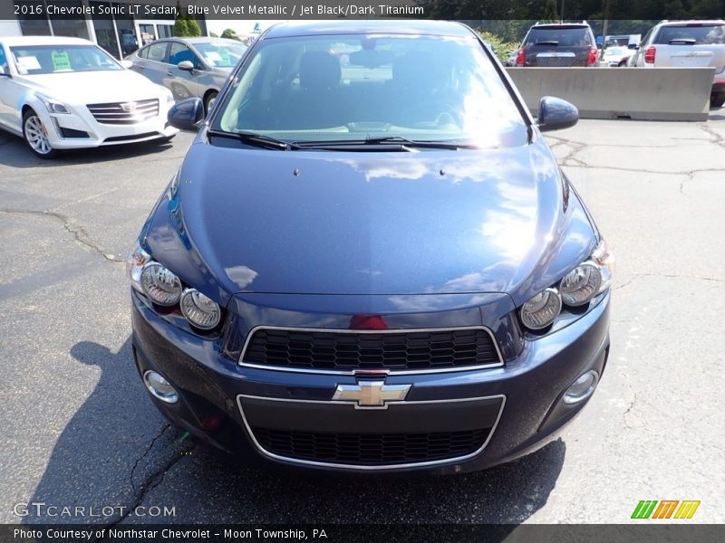 Blue Velvet Metallic / Jet Black/Dark Titanium 2016 Chevrolet Sonic LT Sedan