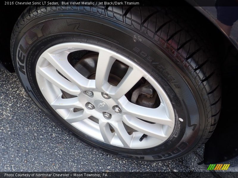 Blue Velvet Metallic / Jet Black/Dark Titanium 2016 Chevrolet Sonic LT Sedan