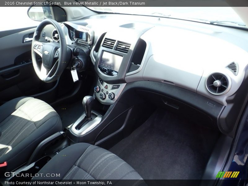 Blue Velvet Metallic / Jet Black/Dark Titanium 2016 Chevrolet Sonic LT Sedan