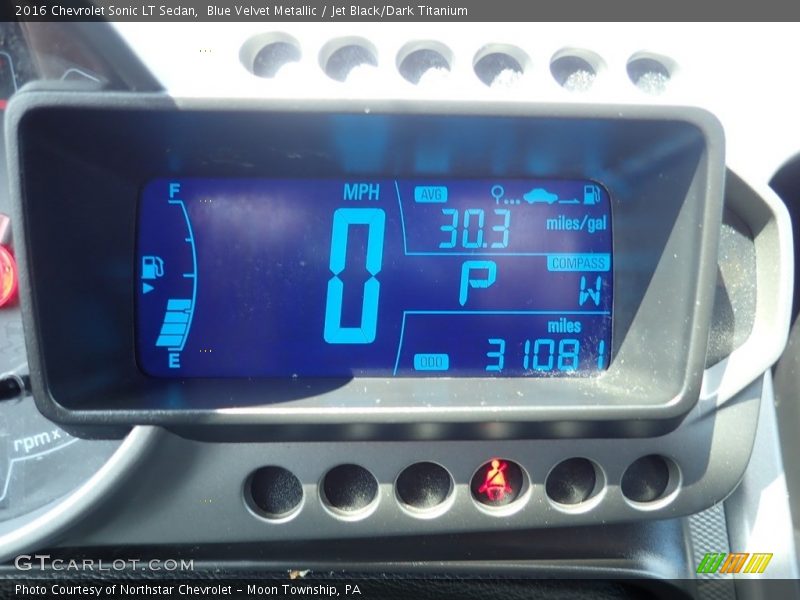 Blue Velvet Metallic / Jet Black/Dark Titanium 2016 Chevrolet Sonic LT Sedan