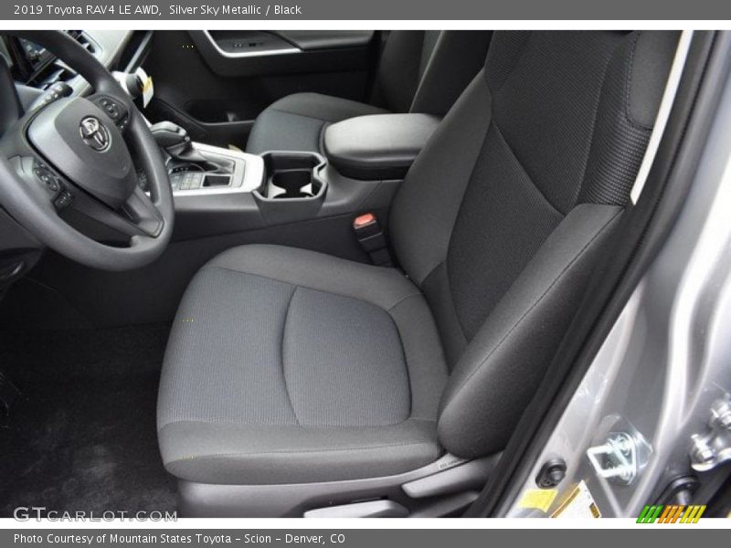 Silver Sky Metallic / Black 2019 Toyota RAV4 LE AWD