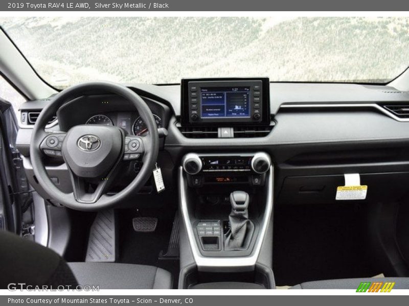 Silver Sky Metallic / Black 2019 Toyota RAV4 LE AWD