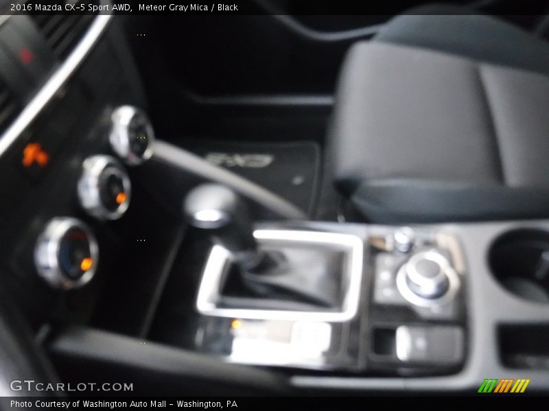 Meteor Gray Mica / Black 2016 Mazda CX-5 Sport AWD