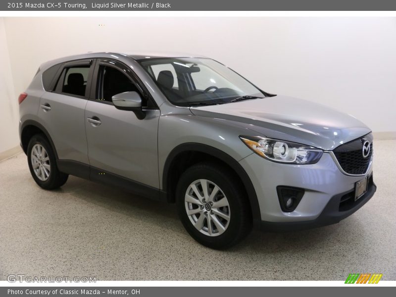 Liquid Silver Metallic / Black 2015 Mazda CX-5 Touring