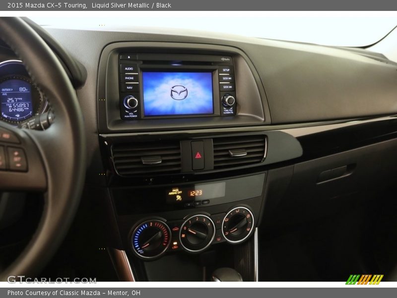 Liquid Silver Metallic / Black 2015 Mazda CX-5 Touring