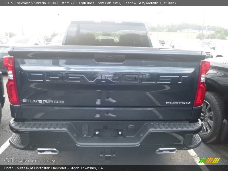 Shadow Gray Metallic / Jet Black 2019 Chevrolet Silverado 1500 Custom Z71 Trail Boss Crew Cab 4WD