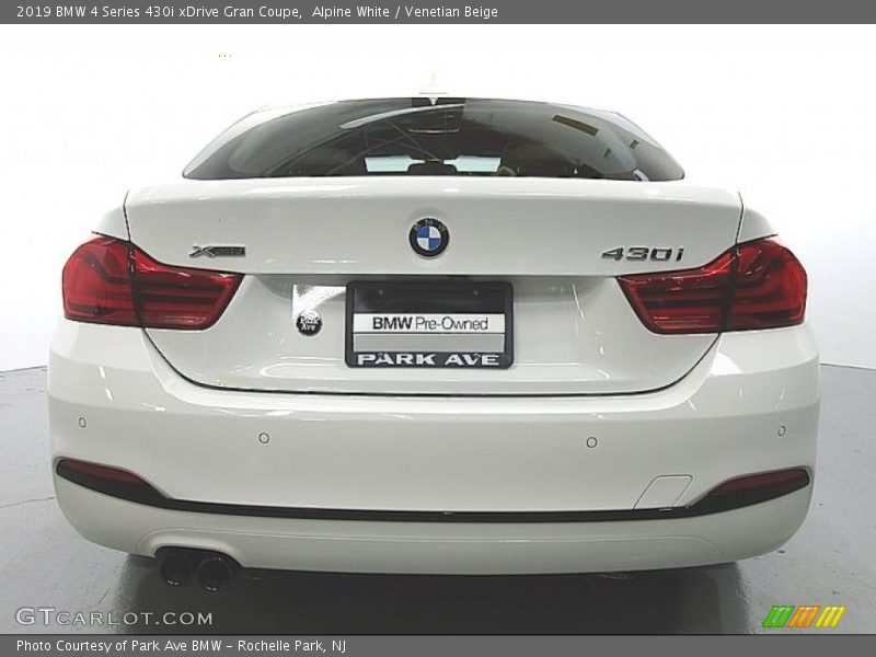 Alpine White / Venetian Beige 2019 BMW 4 Series 430i xDrive Gran Coupe