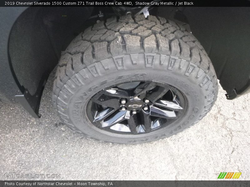 Shadow Gray Metallic / Jet Black 2019 Chevrolet Silverado 1500 Custom Z71 Trail Boss Crew Cab 4WD