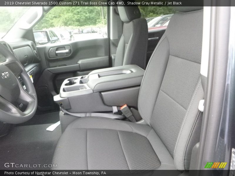 Shadow Gray Metallic / Jet Black 2019 Chevrolet Silverado 1500 Custom Z71 Trail Boss Crew Cab 4WD