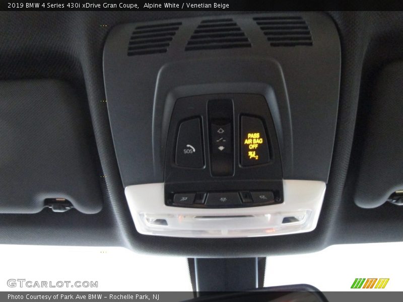 Alpine White / Venetian Beige 2019 BMW 4 Series 430i xDrive Gran Coupe