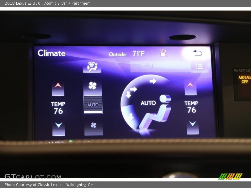 Atomic Silver / Parchment 2018 Lexus ES 350