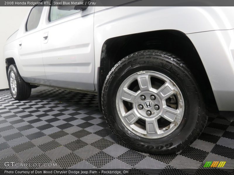 Steel Blue Metallic / Gray 2008 Honda Ridgeline RTL