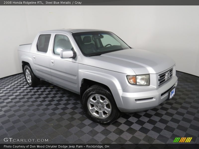 Steel Blue Metallic / Gray 2008 Honda Ridgeline RTL