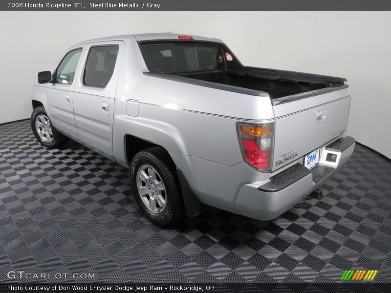 Steel Blue Metallic / Gray 2008 Honda Ridgeline RTL