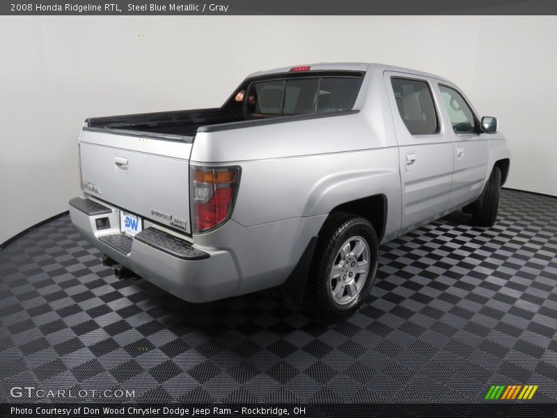 Steel Blue Metallic / Gray 2008 Honda Ridgeline RTL