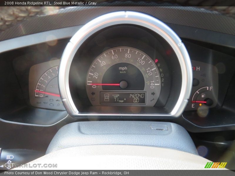 Steel Blue Metallic / Gray 2008 Honda Ridgeline RTL