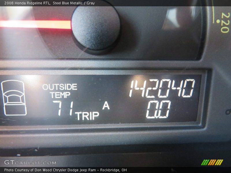 Steel Blue Metallic / Gray 2008 Honda Ridgeline RTL