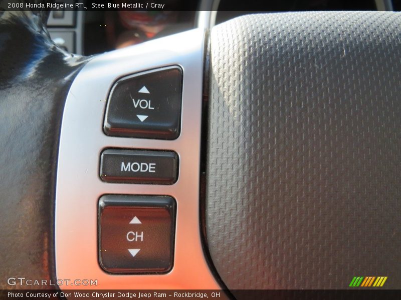 Steel Blue Metallic / Gray 2008 Honda Ridgeline RTL