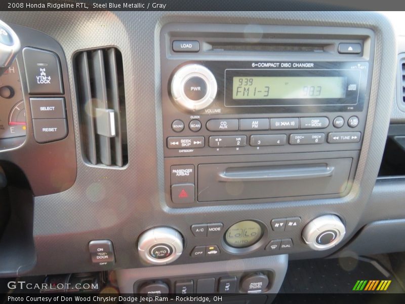 Steel Blue Metallic / Gray 2008 Honda Ridgeline RTL