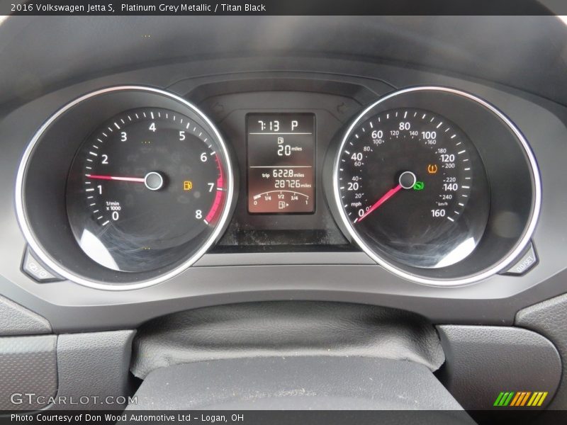 Platinum Grey Metallic / Titan Black 2016 Volkswagen Jetta S