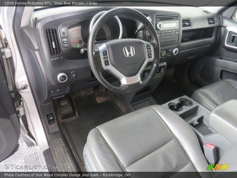 Steel Blue Metallic / Gray 2008 Honda Ridgeline RTL